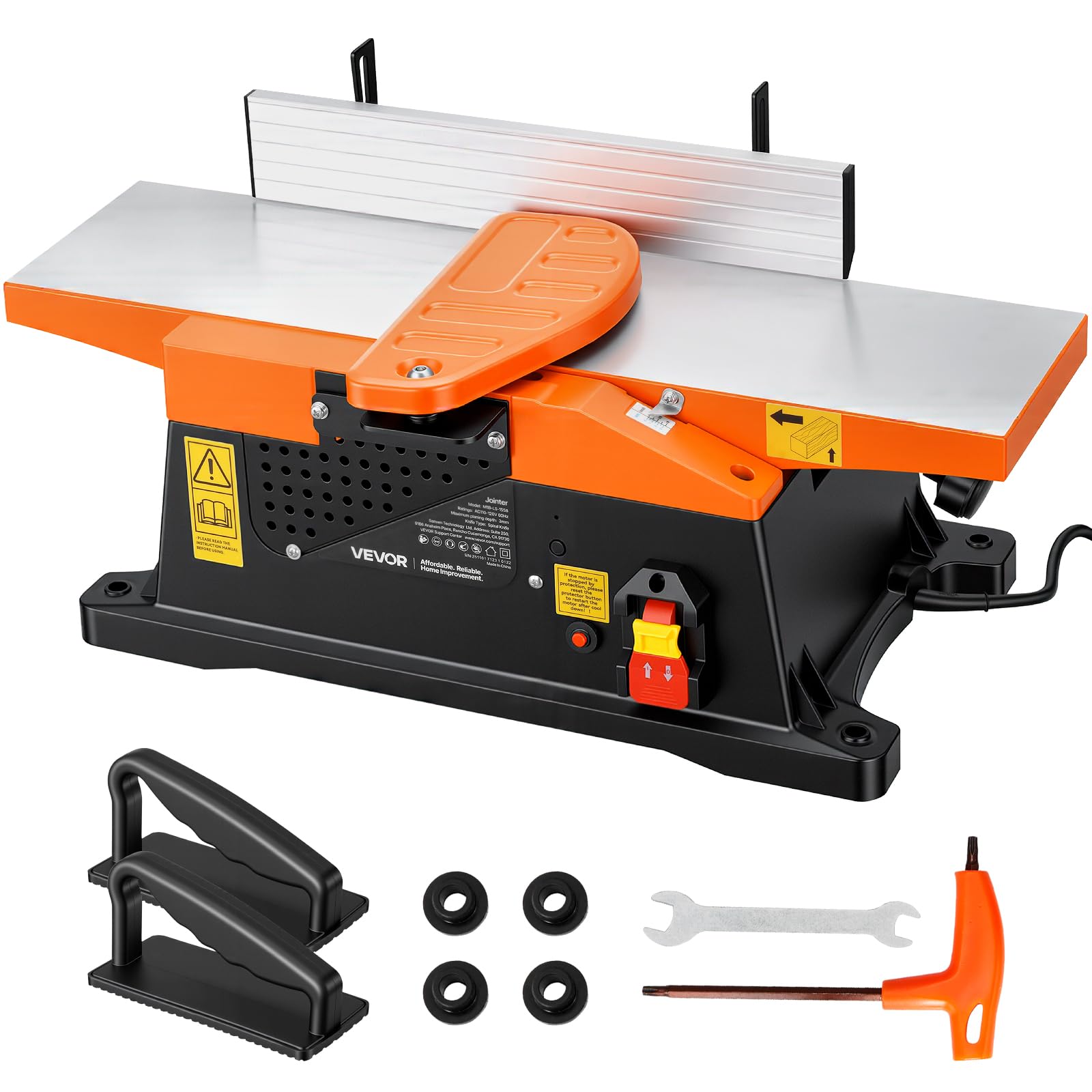 ロッド JOINTER NEW GENERATION 6623 VEVOR Benchtop Jointer, 6 in, 2 HP 12000 RPM Bench Top Wood
